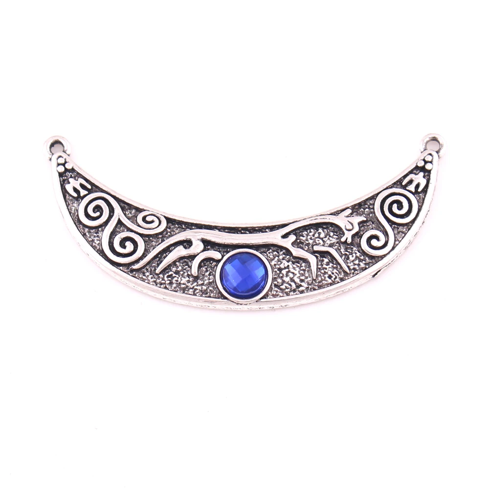 Нордический амулет модный серебряный шарм Rhiannon Epona лунный камень viking charm |