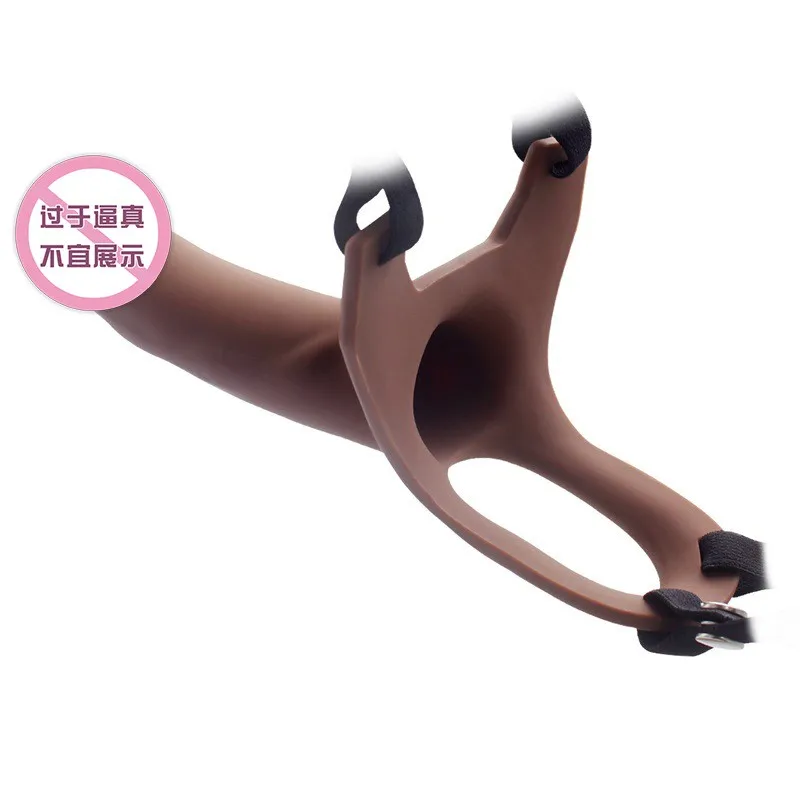 Мужчины и wo мужчины делятся полые носимые Искусственный Пенис Нижнее белье leslala