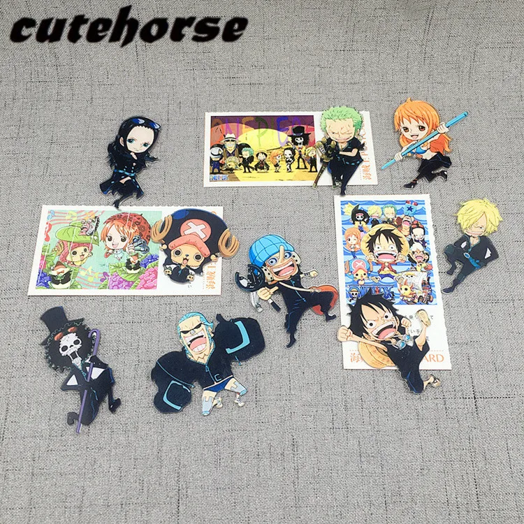 Симпатичный мультфильм One Piece серии магниты на холодильник высококачественного акрилового магниты на холодильник