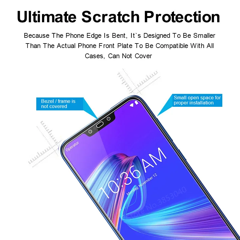 Закаленное стекло для Asus Zenfone Max M2 ZB633KL Защитное экрана 2.5D 9H закаленное | Мобильные