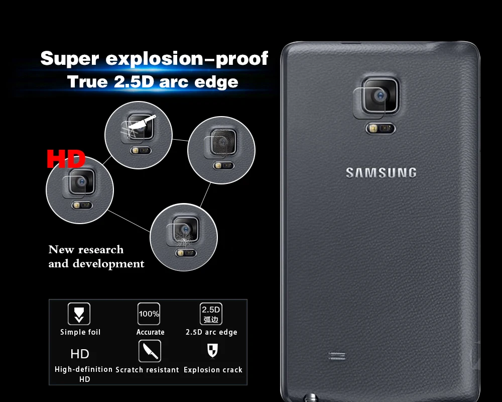 Оригинальные Защитные пленки для задней камеры из закаленного стекла Samsung GALAXY Note