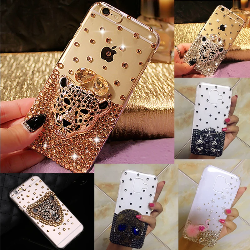 Леопардовой расцветки с блестками чехол для телефона samsung Galaxy A8 A6 плюс A7 A5 A3 2016 2017