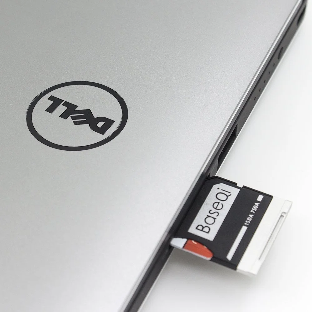 Алюминиевое устройство для считывания карт памяти Micro SD/TF от BaseQi SD Dell XPS 13 дюймов и