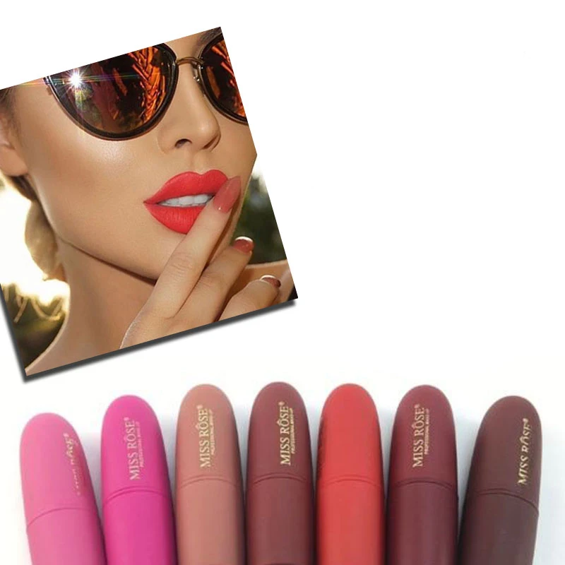 MISS ROSE водостойкая матовая губная помада сексуальная красота губы макияж легко