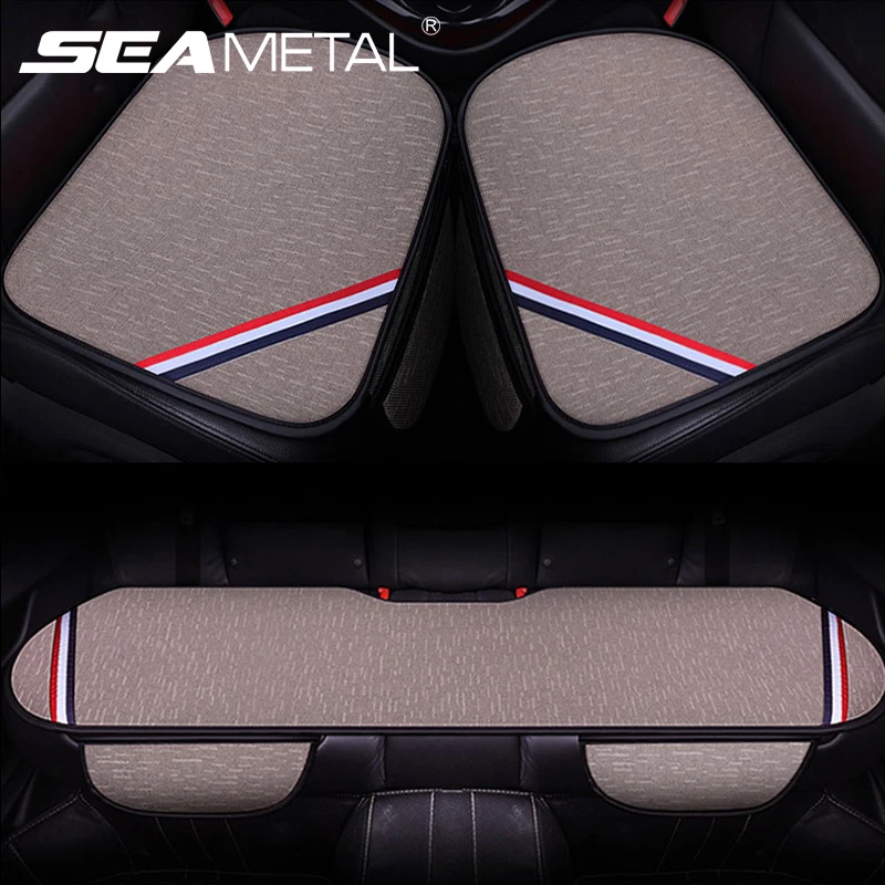 1 комплект дышащий льняной чехол для автомобильного сиденья четыре сезона чехлы