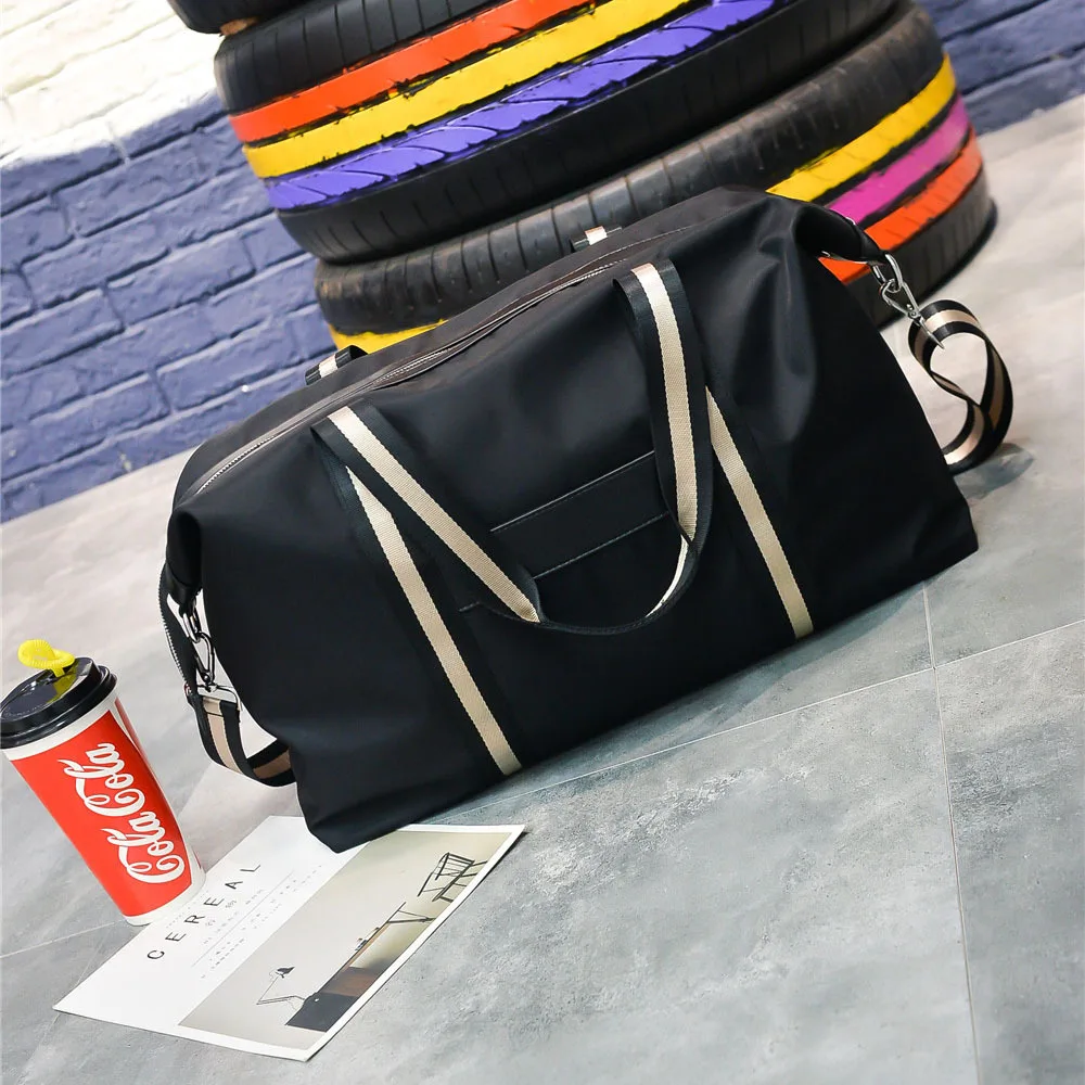 2020 женская черная Дорожная сумка модная через плечо водонепроницаемая Женская