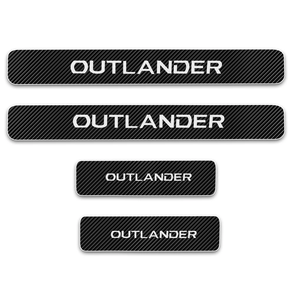 Автомобильный Стайлинг 4D наклейка из углеродного волокна защита на порог