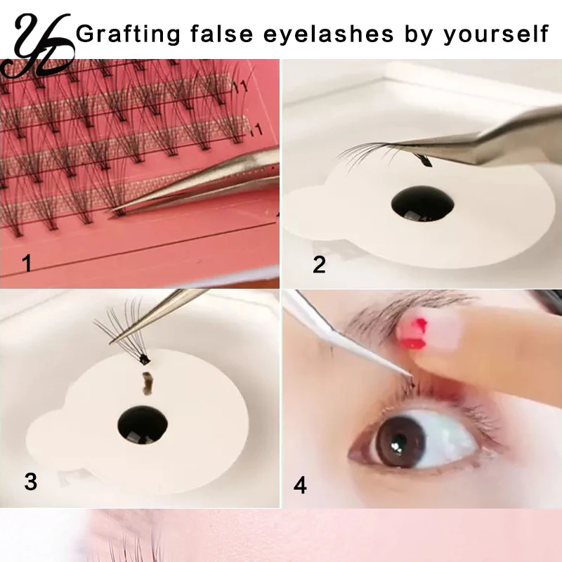 Профессиональный Изогнутый пинцет Yiday из нержавеющей стали для наращивания