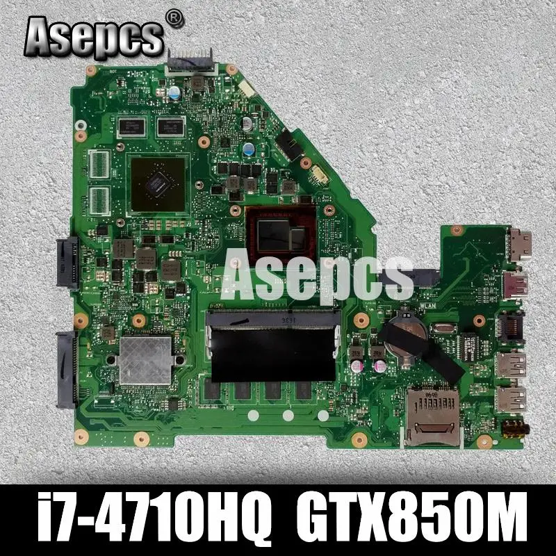 Asepcs X550JD X550JK материнская плата для ноутбука For Asus FX50J ZX50J A550J X550J X550JX тест