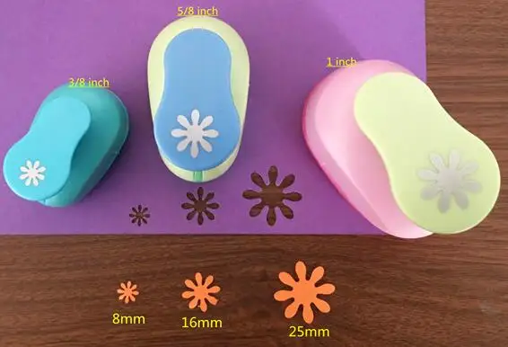3pcs as pic 3/", 5/8", ") Маргаритка в виде корабля дырокол для скрапбукинга школы DIY цветок резак бумаги EVA пены лепесток Дырокол - Цвет: 3pcs as pic