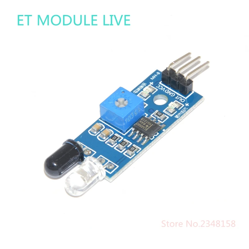 Инфракрасный модуль датчика обхода препятствий для Arduino Smart Car Robot 3 проводной
