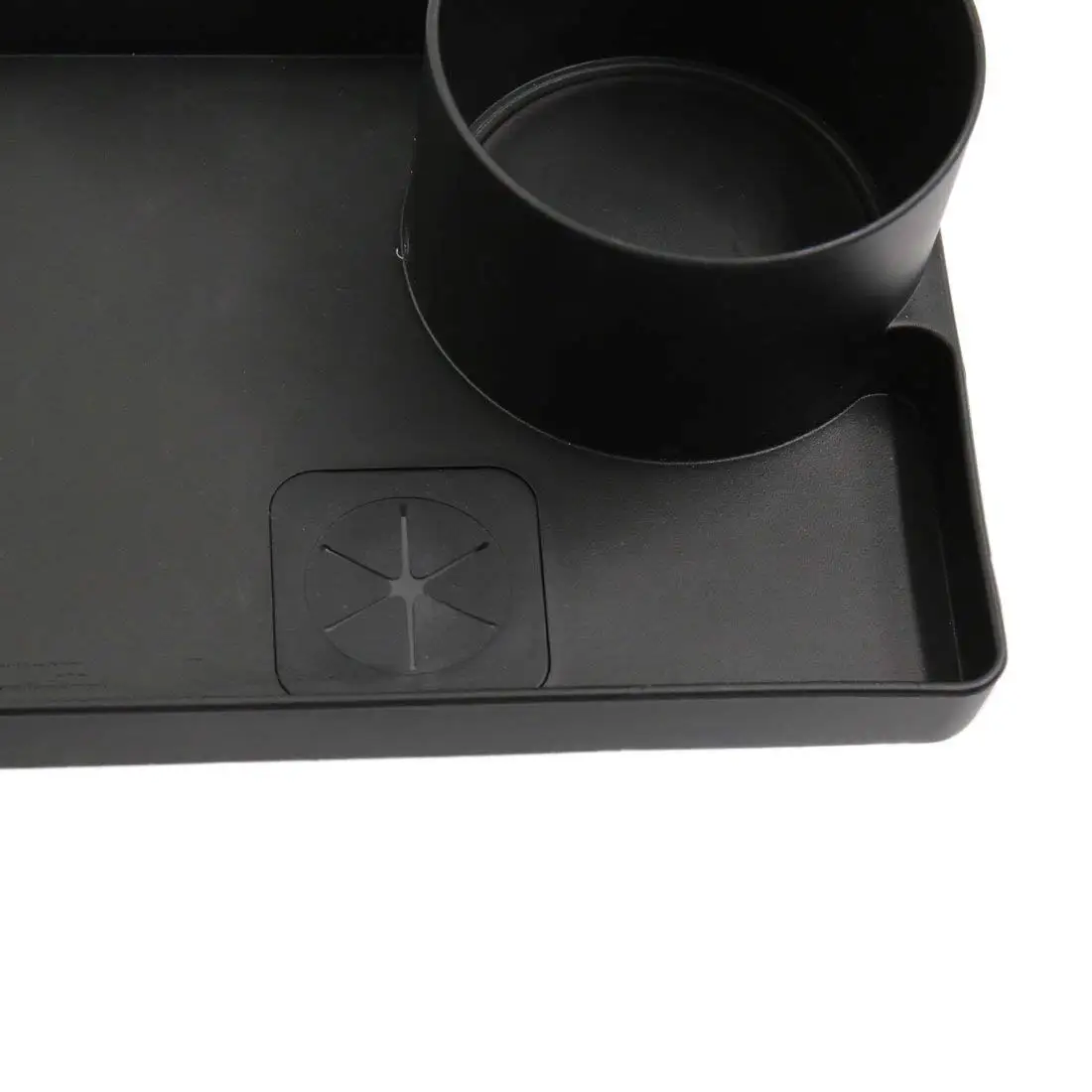 

uxcell Black Plastic Cup Stand Bottle Holder Snack Food Drink Tray Storage Case for Car