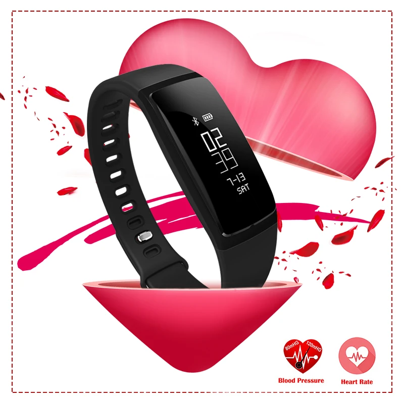 Bluetooth Для мужчин умный Браслет Приборы для измерения артериального давления