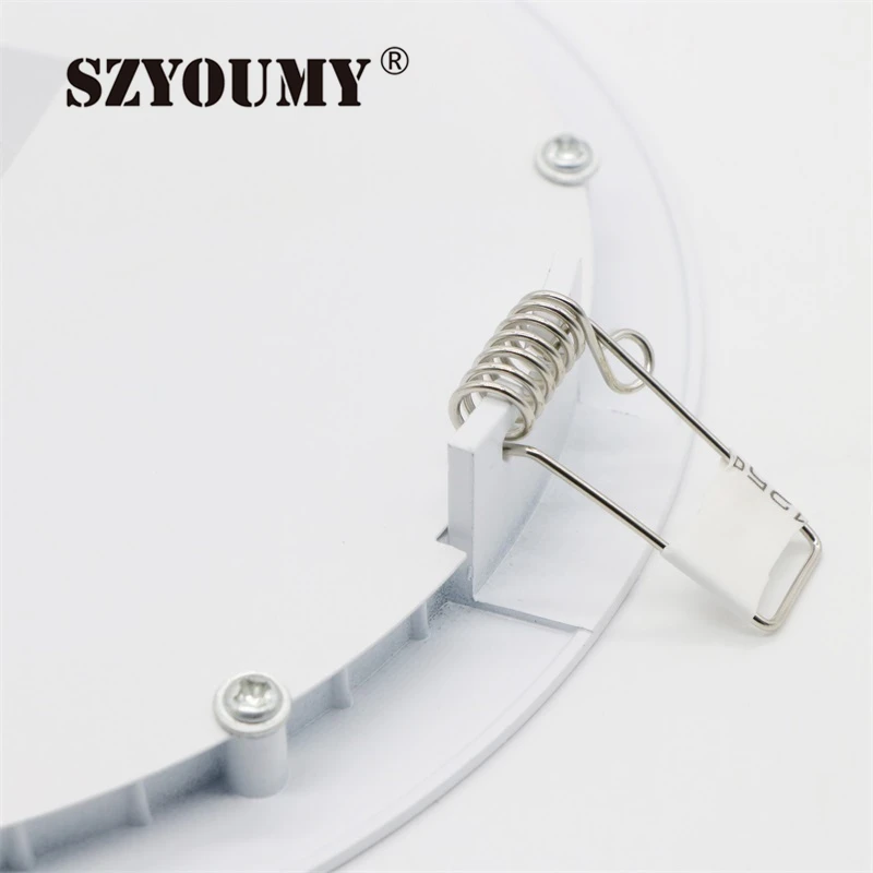 SZYOUMY ультра тонкий круглый светодиодный панельный светильник 12 Вт 15 18 24 с