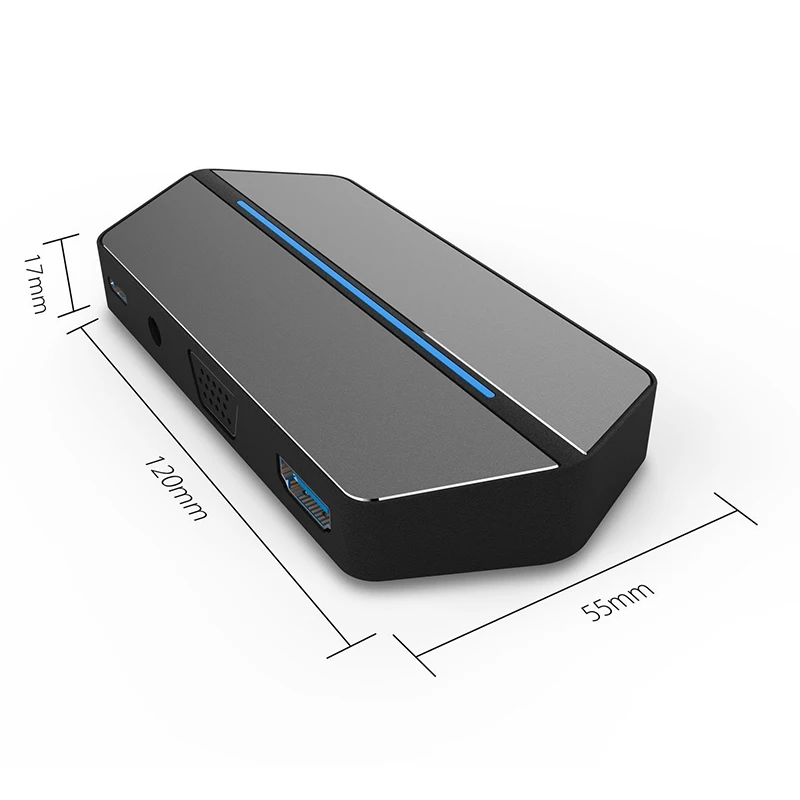 USB C Hub 8-в-1 3 0 Type адаптер USB-C VGA HDMI 5 мм аудио разъем CF SD TF слот для карт ноутбука Macbook |