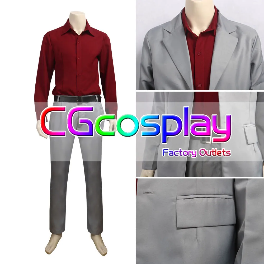 CGCOS якудза Kazuma Кирю равномерное Манга Аниме игры Косплэй костюм Хэллоуин