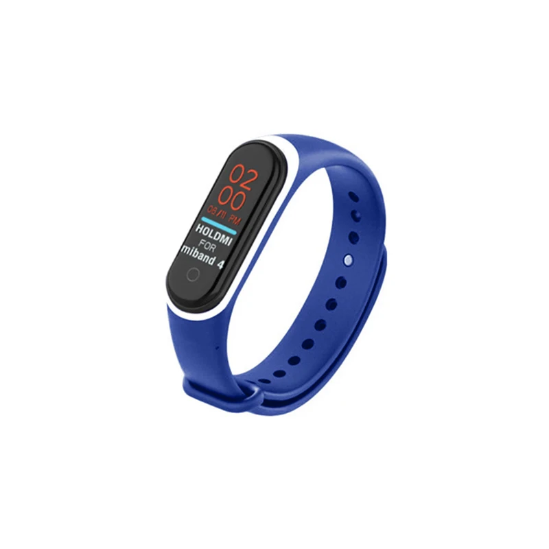 H Цветной силиконовый ремешок на запястье для mi band 4 для Xiaomi mi Band 4 браслет mi band 4 аксессуары для ремешка - Цвет: H