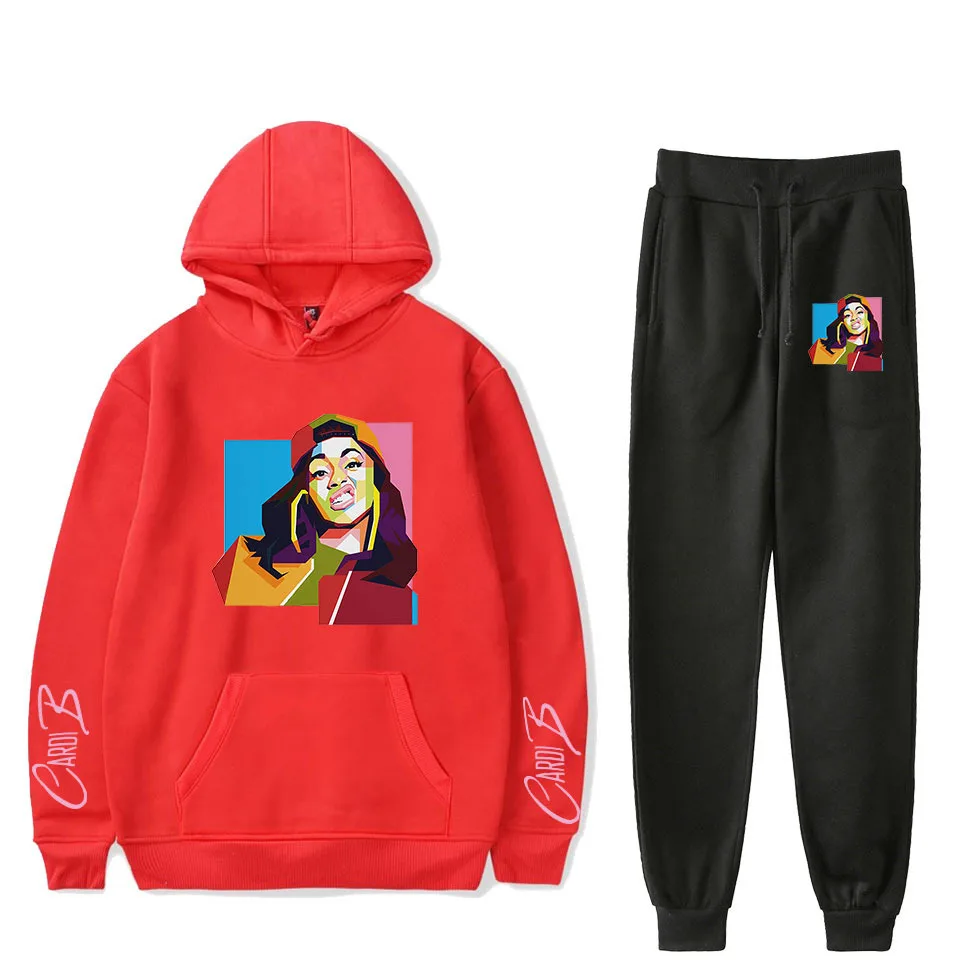 Женские комплекты YYN Rapper зимний модный спортивный костюм толстовка с капюшоном и