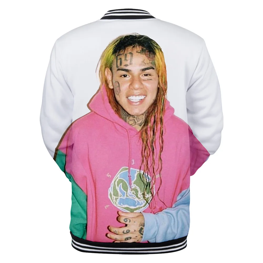 Wintet мужские куртки-бомберы хип-хоп рэппер Tekashi 69 6ix9ine 3D бейсбольная куртка мужская женская tekahi69 мужская толстовка с капюшоном