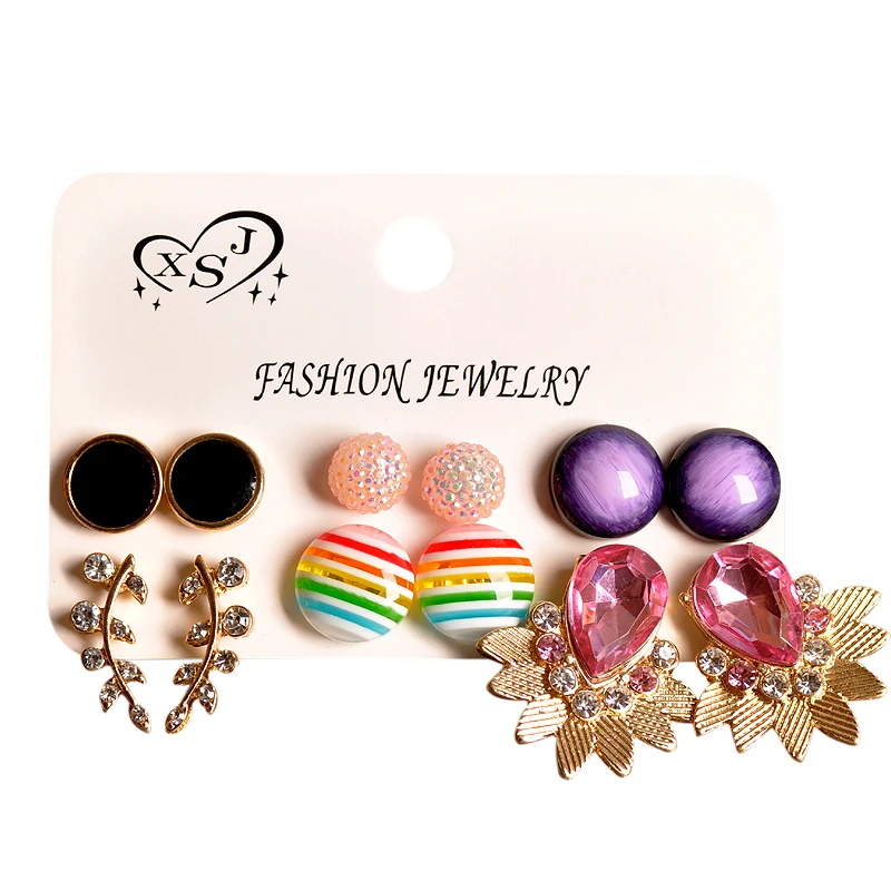 Женский комплект жемчужных серег для вечеринки на день рождения девочек опт 6