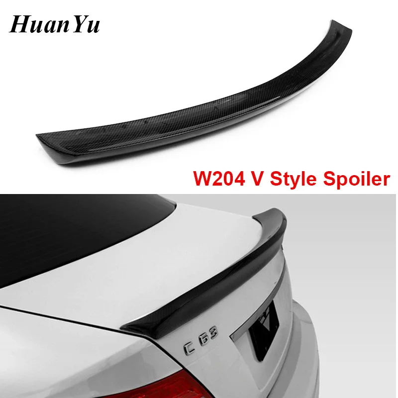 Спойлер для багажника из углеродного волокна V Style Mercedes benz W204 Sedan & купе 2008 2014 C Class