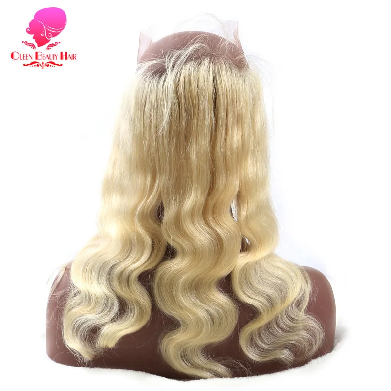 Волосы для наращивания QUEEN BEAUTY 613 блонд бразильские волосы Remy волнистые 360