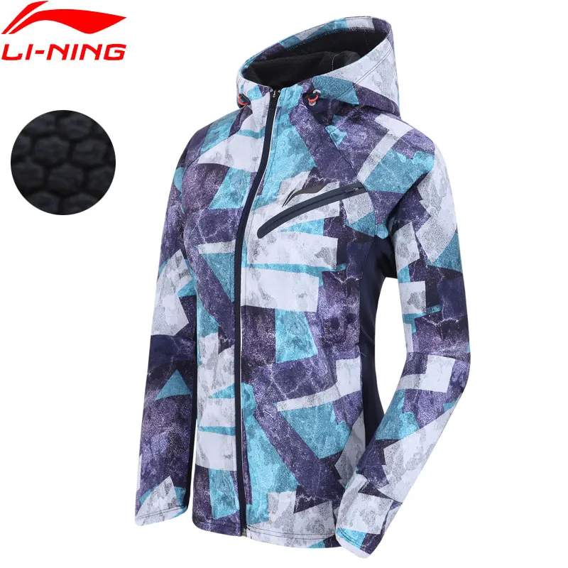 Li Ning Женская ветровка для бега флисовая 91.1% полиэстер 8.9% спандекс обычная