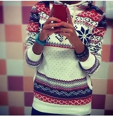 

Christmas Hoodies Women Pullovers 2020 Harajuku Deer Snowflake Printed Sweatshirts Female Tracksuit Tops Sudaderas Mujer