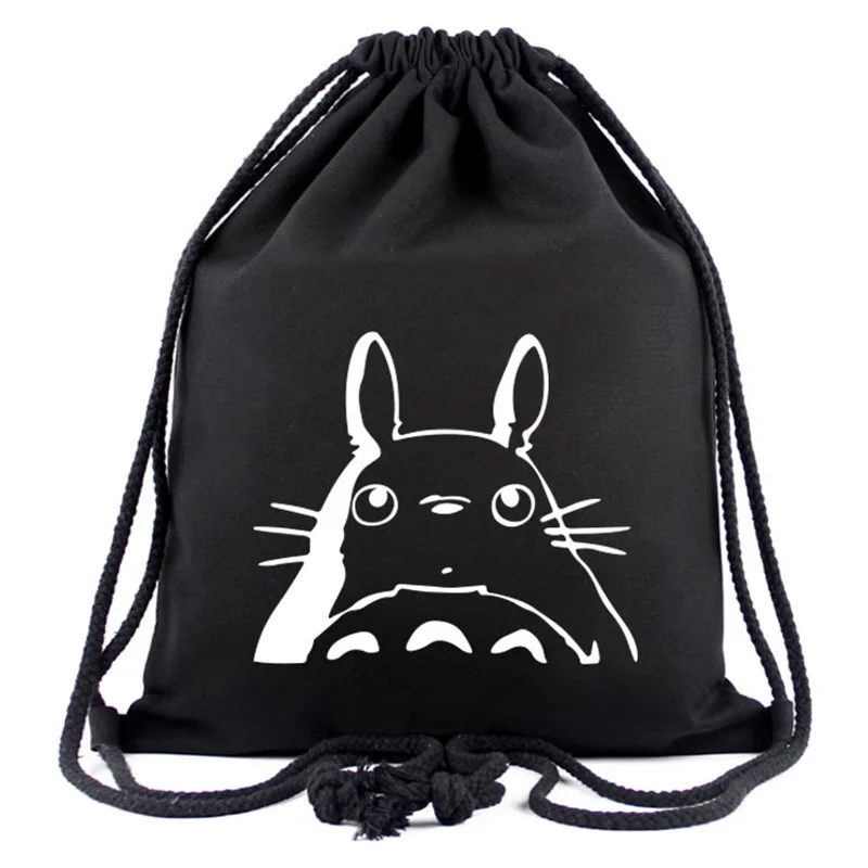 

Novelty Anime Designs Canvas Drawstring Bags Japanese Cute Cartoon Cloth Backpacks Gifts Teenager Handy Organizer Backpack Bag