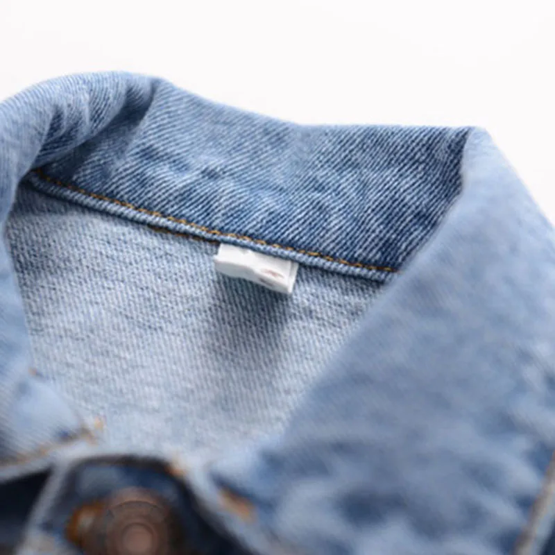 Демисезонная джинсовая куртка для девочек с граффити | Детская одежда и обувь