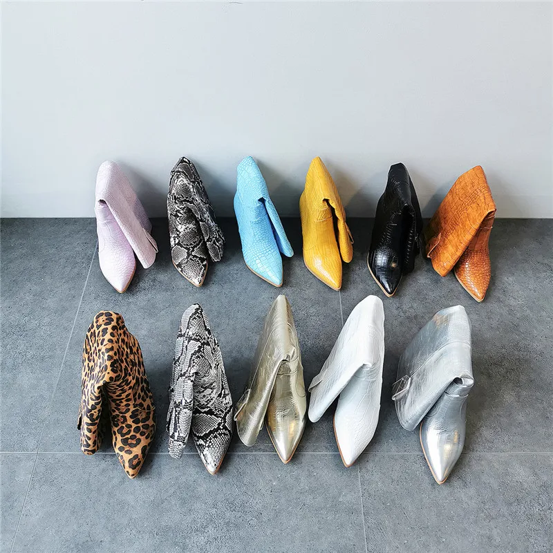 Сапоги MStacchi с тисненым камнем женские сапоги до колена женская обувь на толстом