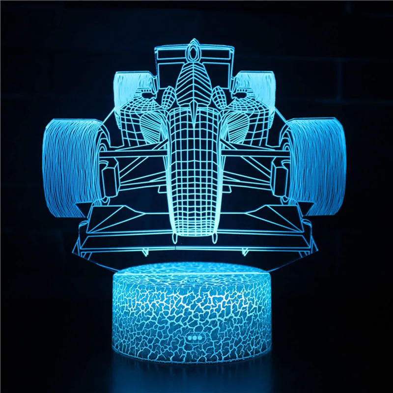 Экшн-фигурки транспортных средств светильник кой монстр багажник F1 гоночный