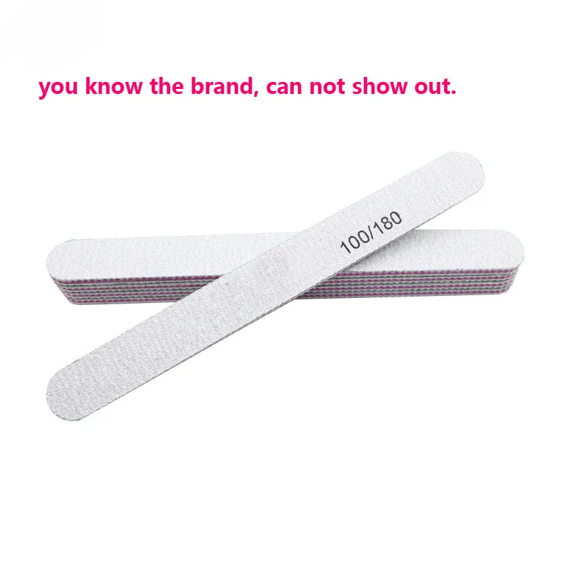 

Free Shipping 10pcs/lot Nail File 100/180 New Design Sanding Files Manicure Nail Tools Cuticle Remover Buffer Nail Art Set