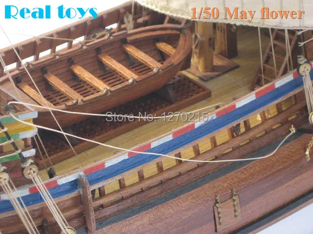 Классическая деревянная парусная лодка RealTS 1/50 модель парусной лодки Mayflower 1 шт.|boat