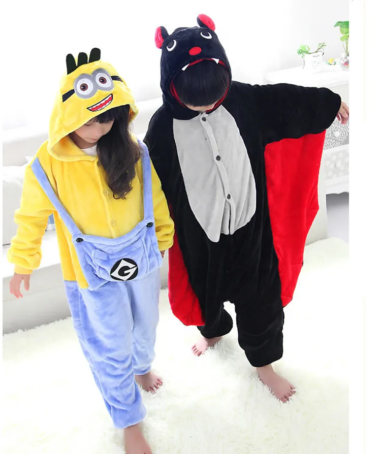 Гадкий я Миньоны Косплей комбинезон летучая мышь костюмы для детей детские