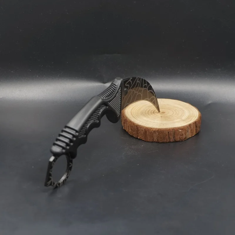 Нож с когтями Karambit CS GO Рогатка из нержавеющей стали с прицелом, тренировочный нож для выживания, походные ножи с фиксированным лезвием, EDC, мульти инструменты