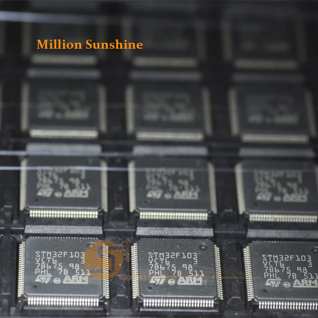 

50pcs/lot STM32F103VCT6 STM32F103 LQFP100 32-bit microcontroller 256K