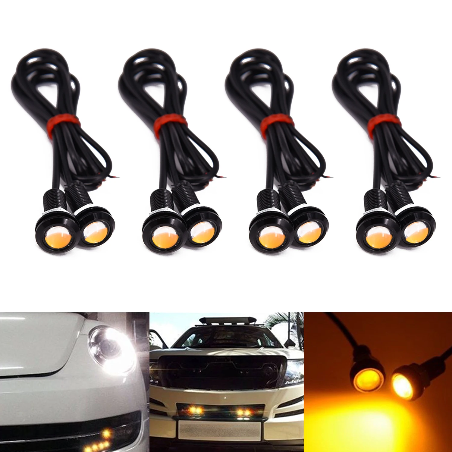 10x DC12V 9W Eagle Eye LED Daytime Running DRL Backup Light Car Auto Lamp Accs | Автомобили и мотоциклы