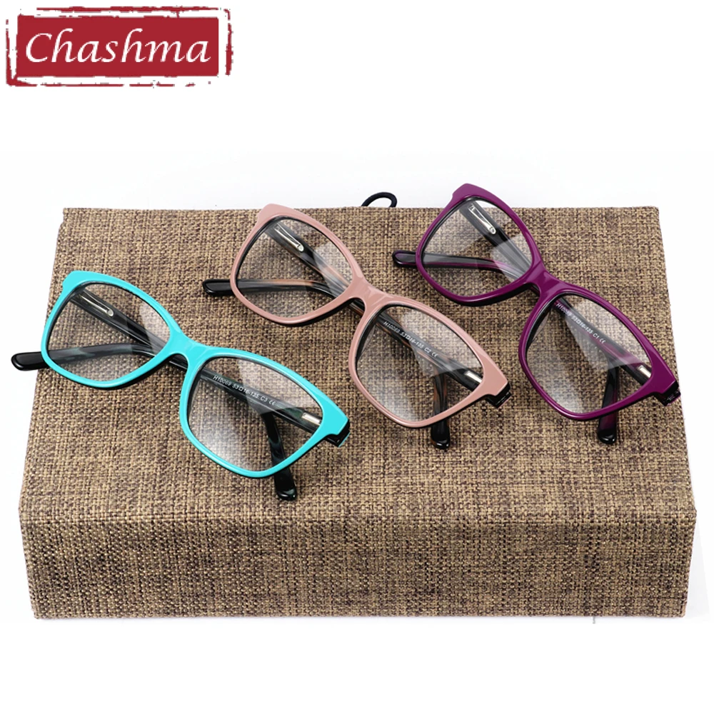 Женские очки Chashma брендовые из ацетатного материала модные трендовые стильные