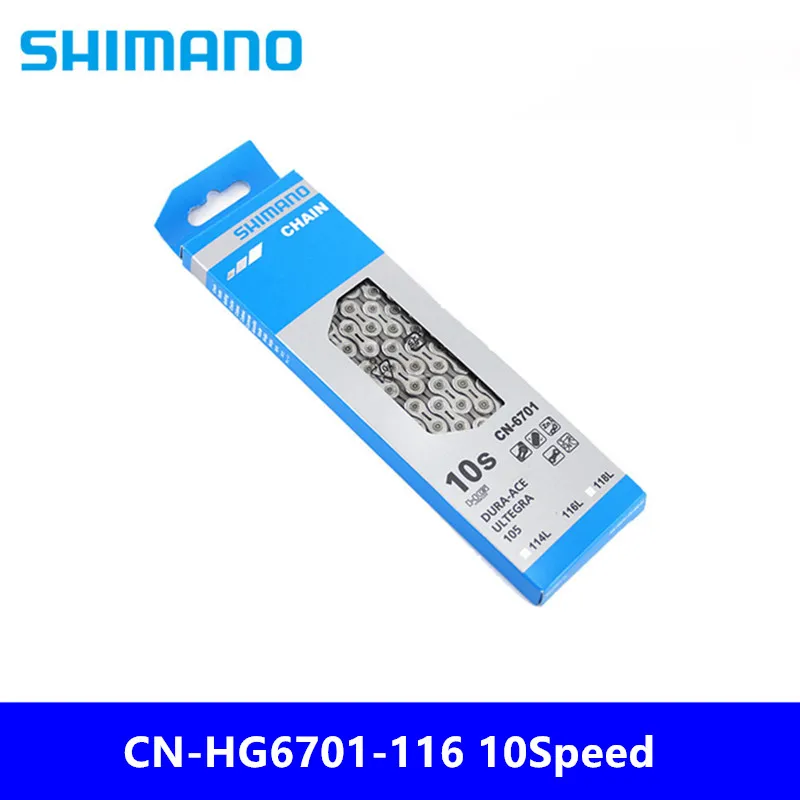 SHIMANO CN HG6701 10S скоростная цепь 116L звено для шоссейного велосипеда и компоненты