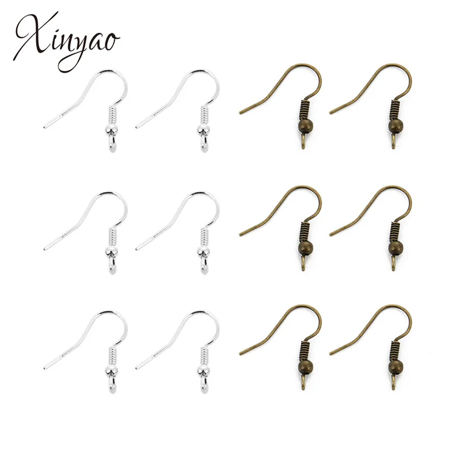 XINYAO 200 шт./лот 1 8 см Ширина DIY серьги фурнитура крючки для сережек с бусинами