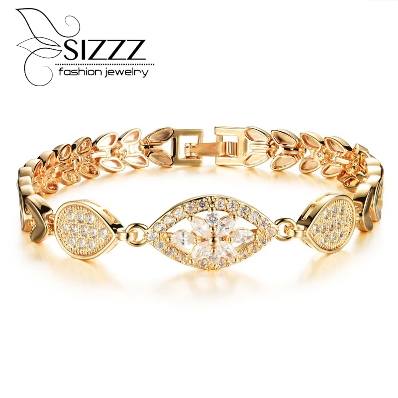Женский блестящий браслет с фианитами класса ааа|bracelets for|chain link braceletbracelets for women |