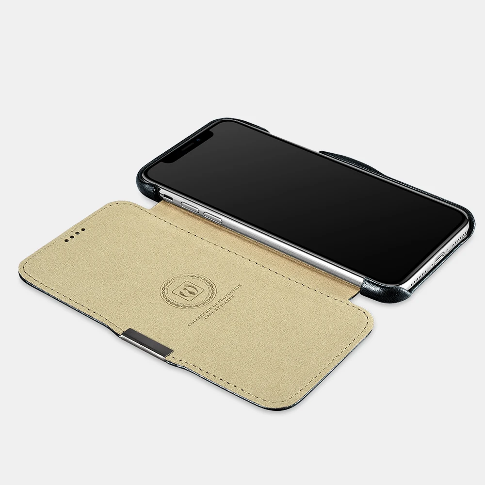 Бренд Icarer для iPhone XS MAX Роскошный чехол из натуральной кожи чехлы телефонов с