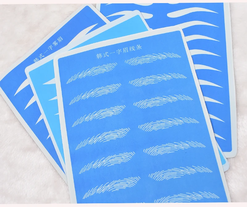 Силиконовая форма для перманентного макияжа бровей 1 шт. практики татуажа 19 5 х14