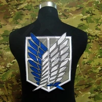 embroidery attack on titan stationed corps small back of the body patch military police training stationed investigation corps