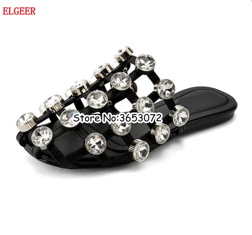 Роскошные Стразы повседневные рандомные коричневые кожаные туфли на плоской