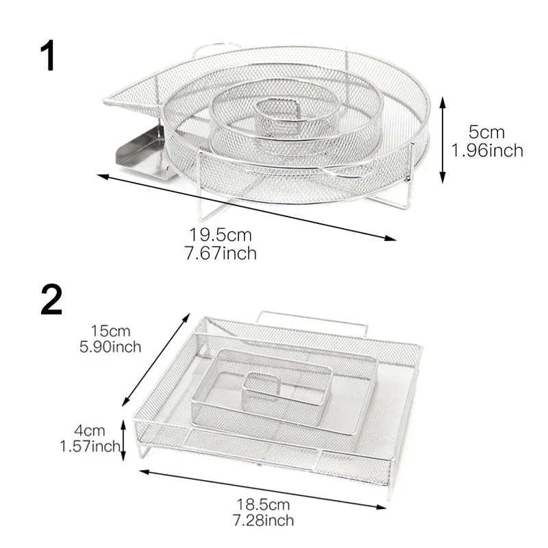 2 Pcs As shown 2 шт., круглый и квадратный генератор холодного дыма для барбекю, бекон, рыба, лосось, мясо, пыль, горячее копчение, мясо лосося, сжигание, курильщик, инструменты, мясо бекона - Цвет: 2 Pcs As shown