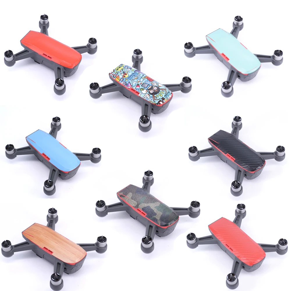 8 шт./лот видов цветов камуфляжные наклейки на Дрон для DJI Spark Skin UAV ПВХ