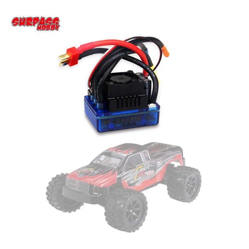 RC части 80A бесщеточный ESC электрический регулятор скорости для 1/8 1/10 Traxxas HSP Redcat HPI