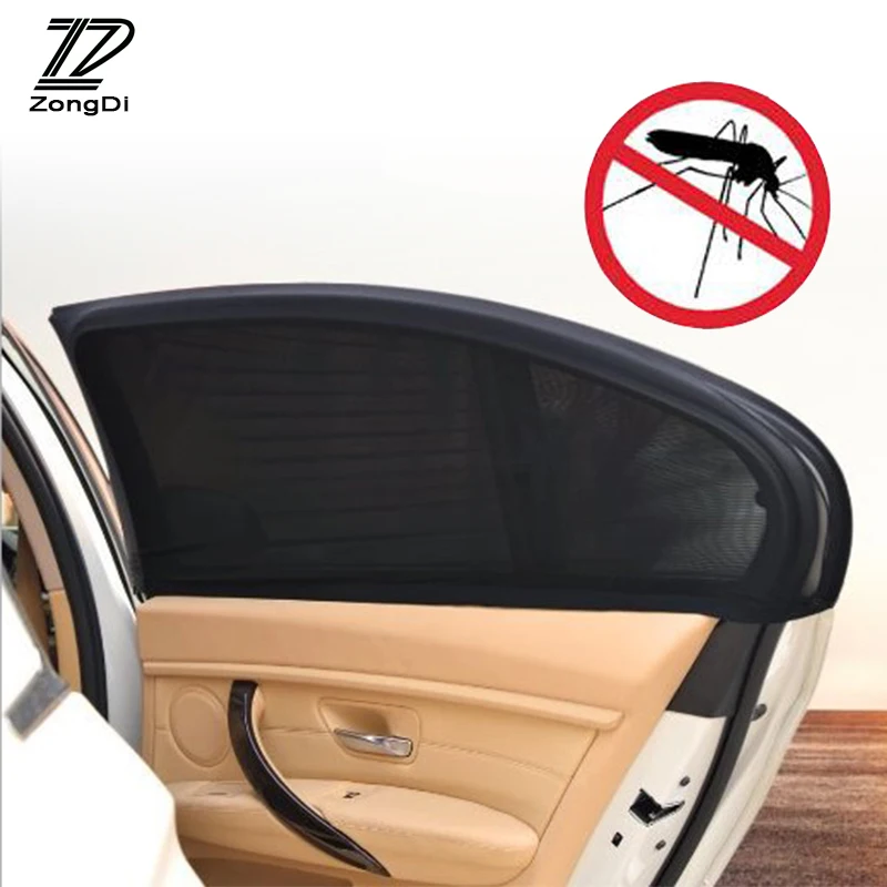 ZD 2 шт. автомобильный солнцезащитный козырек от комаров для Audi a4 b6 a3 Renault duster Toyota corolla peugeot 307 206 аксессуары